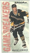 1993/94 Fleer PowerPlay Mario Lemieux Pittsburgh Penguins Game Breakers