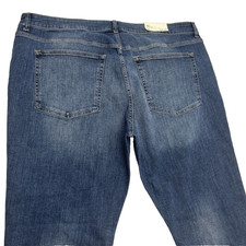 Warp + Weft Men's 44X33 Jeans Blue Moonglow RKV ReykJavik Athletic Straight New
