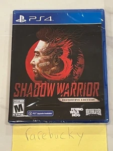Shadow Warrior 3 Definitive Edition (PS4 Playstation 4) NEW SEALED Y-FOLD, US! - Picture 1 of 3
