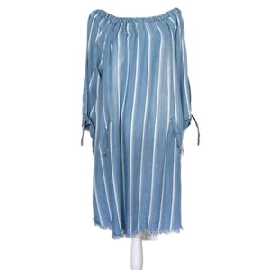 Abito camicia a righe spalle fredde STANDARD GRACE tasche taglia XL  - Foto 1 di 12