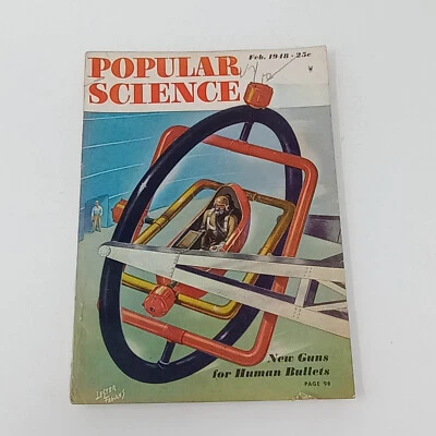 Popular Science February 1948 New Guns For Human Bullets Vintage Magazine Foto 1 de 4