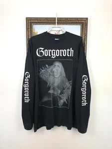Rare Vintage 90's Gorgoroth Pest 1996 Band Long Sleeve Shirt Tee Over Print XL - Bild 1 von 15