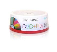 25-pk Memorex Dual Layer DVD+R - Double Layer, 8X, 8.5GB, 240 mins (Taiwan)