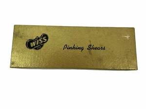 VINTAGE Wiss Pinking Shears Model C With Leather Case Box and Instructions - Picture 1 of 7