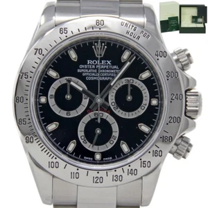 Rolex 116520 Daytona Stainless Steel BLACK Dial *2012 COMPLETE SET* 2YRWTY#343-1 - Picture 1 of 6