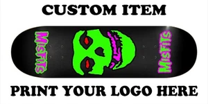 8.5x32.5 Skateboard Green Skull Premium Maple Wood High Quality Deck - Picture 1 of 3