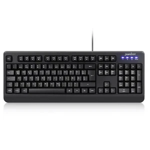 Perixx PERIBOARD-517 DE, Wasser- und staubdichte USB-Tastatur, IP65, schwarz - Bild 1 von 2