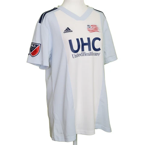 Adidas MLS New England Revolution Womens Soccer Jersey White Blue, PICK SIZE Cover