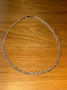 ISC 18 Zoll schöne 925 Sterling Silber Glieder Seil Kette Halskette. 19 Gramm - Bild 1 von 5