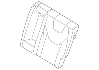 Conjunto de cubierta de asiento de conductor trasero original Ford Fusion 2013-2016 DS7Z-5466601-KA Foto 1 de 2