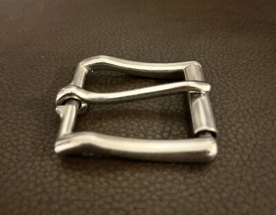 Hebilla de cinturón hipoalergénica de acero inoxidable con rodillo ondulado de alta resistencia, cualquier tamaño Foto 1 de 4