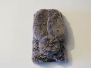 Soft Warm Fluffy Faux Fur Diamond Love Case Comfy Furry Phone Cover For Samsung - Picture 1 of 6