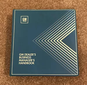 Vintage General Motors Dealer Chevrolet GM Dealership MANAGER MANUAL Sales 1994 - Picture 1 of 12