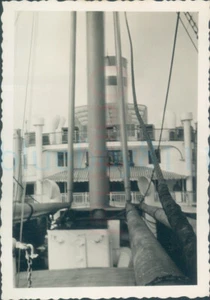1934 Original Foto HAL SS Hamburg Blick auf Oberdeck W3,2" W Galetzki - Bild 1 von 3