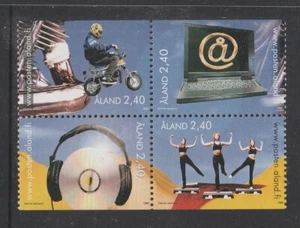 Islas ALAND - 1998 ACTIVIDADES JUVENILES folleto bloque de 4 MNH - ciclomotor, aeróbic - Imagen 1 de 1