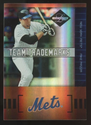 Leaf Limited 2004 Mike Piazza Team marcas registradas oro/10 #TT-11 Foto 1 de 2