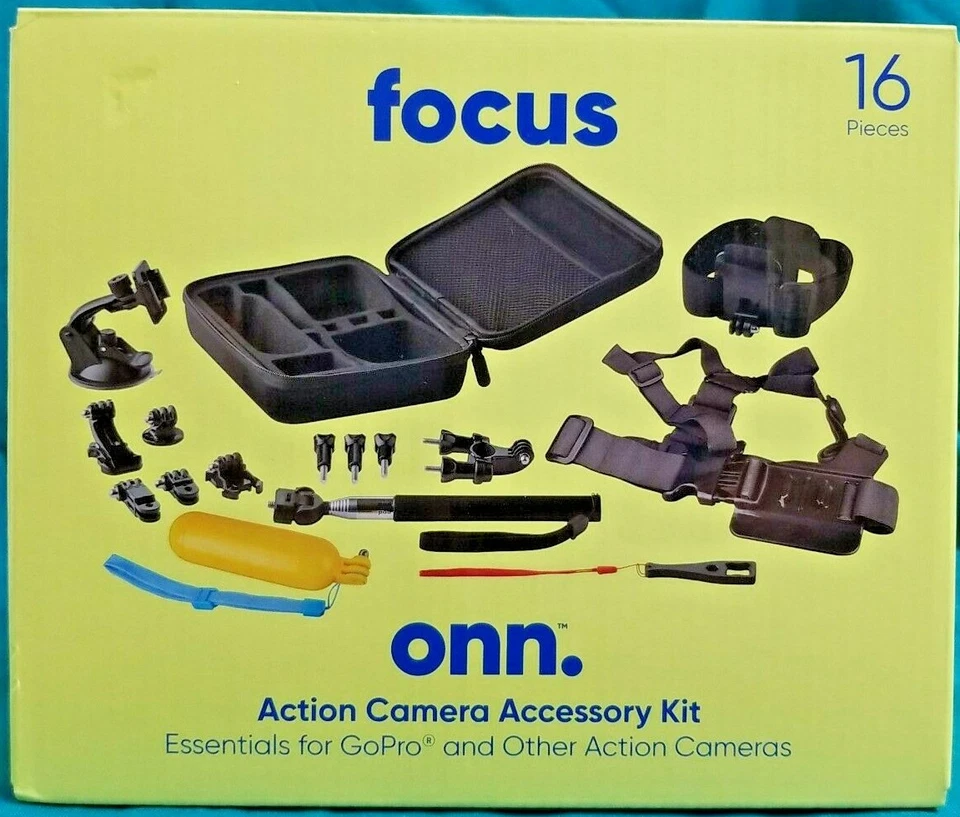 Focus Onn. Kit de accesorios para cámara de acción - Essentials para GoPro y otros **NUEVO** Foto 1 de 4