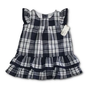 Youngland NWT Baby Girl's Black Plaid Dress Size 18 months - Picture 1 of 7