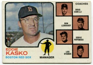 1973 Topps #131 Eddie Kasko Boston Red Sox - Bild 1 von 2