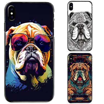 Funda Anti Arañazos Tatuajes Bulldog Inglés Para iPhone SE4 16E XS XR Max 6 7 8 Plus Foto 1 de 4