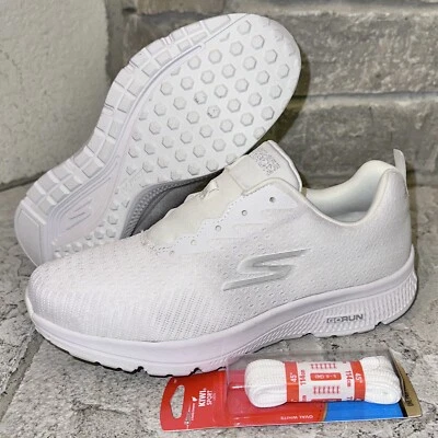 2022 New Skechers 128286 GoRun Goga Mat White Running Shoes Sneakers 8.5 Women - Image 1 of 4