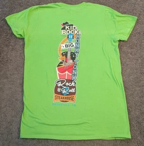 Kid Rock's Big *** Honky Tonk Rock N' Roll Steakhouse Green T-Shirt Small - Picture 1 of 5