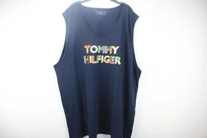 Tommy Hilfiger Sz 3XL Navy Blue Pride Tank Top w/Tommy Hilfiger Rainbow Colors - Picture 1 of 5
