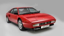 Retro 1989 - 1993 Ferrari Red High Res Wall Decor Print Photo Poster