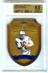 PEYTON MANNING~1998 PLAYOFF ROY CONTENDERS ROOKIE of YEAR BGS-9.5 GEM RC CARD #4