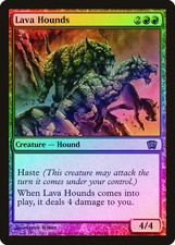 Lava Hounds FOIL 8th Edition NM Red Rare MAGIC THE GATHERING MTG CARD ABUGames