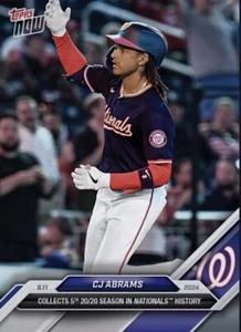 2024 Topps NOW 5th 20/20 Season 9.11.24 CJ ABRAMS Digital - Picture 1 of 1