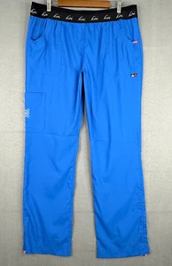 Koi Lite Scrub Pants Womens XL Tall 38x33 Blue Slim Fit Stretch Nurse Vet Tech - Picture 1 of 10