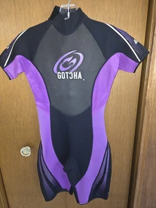 Gotcha Women’s Shorty Wetsuit Size 9/10 S Titanium 2.2. Metalite TI Chest Panel - Picture 1 of 9