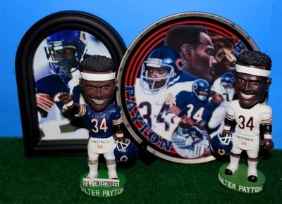 Лот из 4 белых футболок с изображением качающейся головой Уолтера Пэйтона из Chicago Bears NFL - Изображение 1 из 4