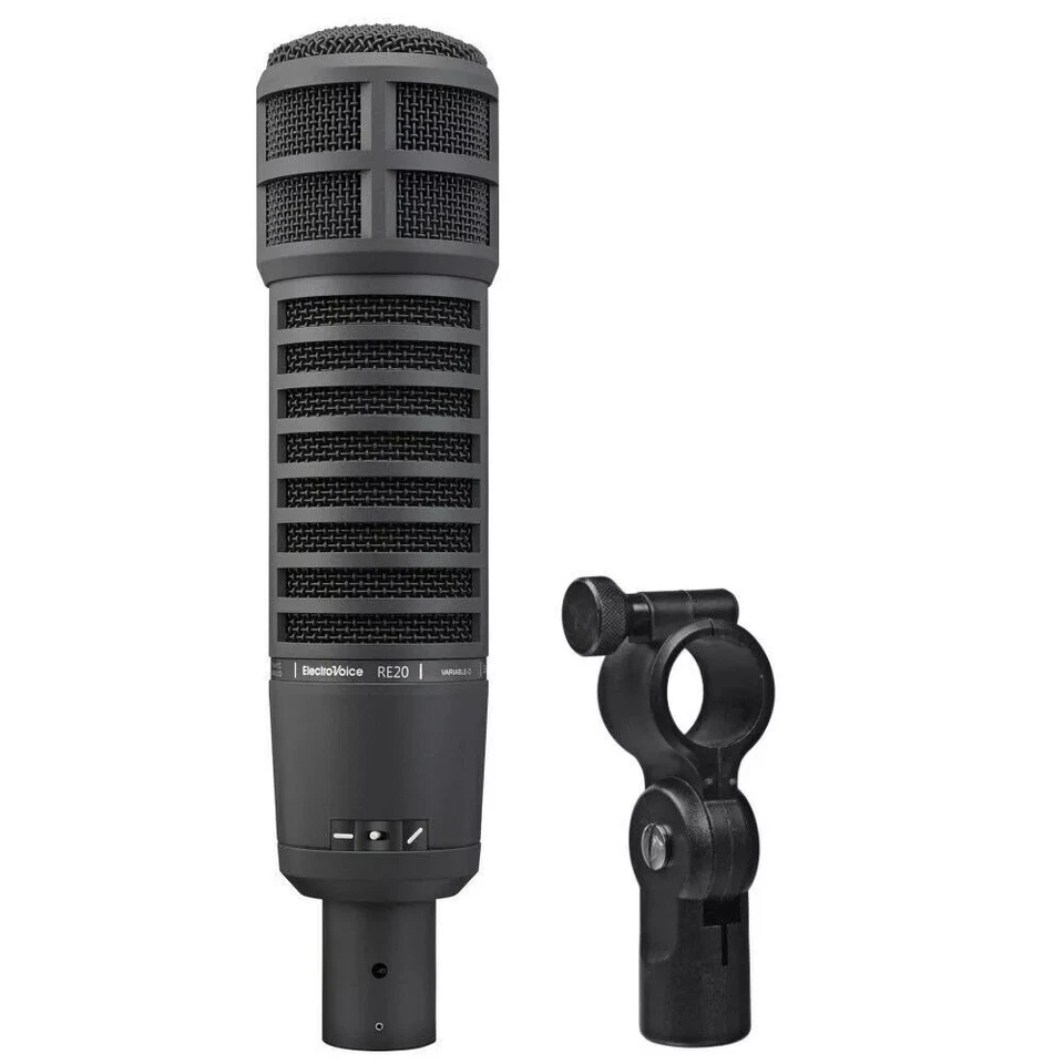 Electro-Voice RE20 Dynamic Broadcast Microphone Pro Studio Voiceover Mic- Black - Image 1 of 1