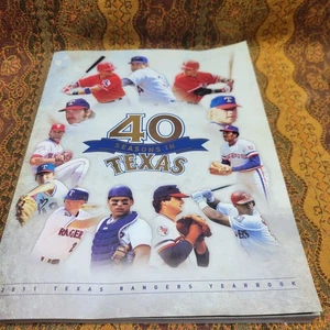 40 Seasons in TEXAS Rangers - 2011 Texas Rangers Yearbook MLB - Picture 1 of 2