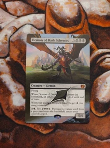 Magic the Gathering Demon of Dark Schemes #2 dipinto a mano personalizzato MTG arte alterata - Foto 1 di 1