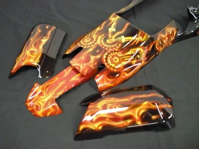 CUSTOM PAINTED 1/5 RC HPI BAJA 5B GAS BUGGY BODY SBK 160323 ROVAN KING MOTORS - Image 1 of 4