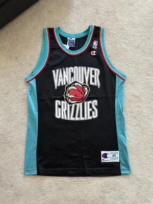 Vintage 90s Champion Vancouver Grizzlies jersey Inagural Season Size 40 / Medium - Image 1 of 4