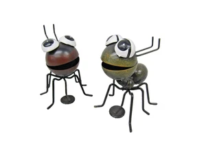 Pequeño Lindo Par de 2 Hormigas de Metal Imanes Acento Refrigerador Decoración Patio Jardín - Imagen 1 de 7