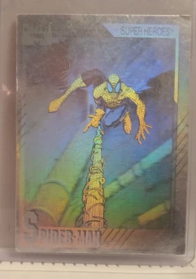 1991 Marvel Universe Spider-Man Hologram Series II # H-1 Holo Card  - Image 1 of 4