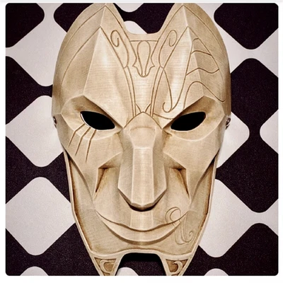 LOL League of Legends The Virtuoso Khada Jhin Resin Mask Wearable Prop Cosplay - Image 1 of 4