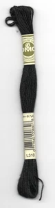 LINEN EMBROIDERY FLOSS - DMC - Black - 8m/skein - 130A.L310 - 8687 - Picture 1 of 1