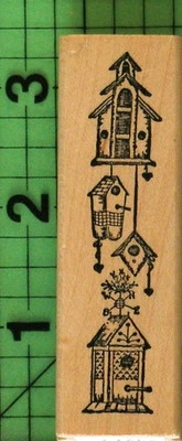 Sello de goma montado en madera para pajareras de Hampton Art Foto 1 de 3