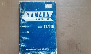 Good used genuine YAMAHA parts book for XS750D, 1977, part number 1J7-28198-05. - Picture 1 of 6