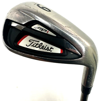 Titleist 714 AP1 Single 9 Iron UST Mamiya Recoil 808 F4 Stiff Graphite Men RH - Image 1 of 4