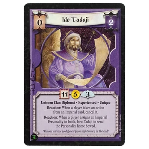IDE TADAJI Experienced L5R Soul of the Empire Legend Five Rings CCG NM - Picture 1 of 2