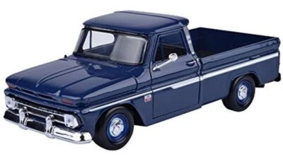 MOTOR MAX CHEVROLET C10 Fleetside Pick up - 1966 - blue - MotorMax 1:24