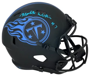 MALIK WILLIS AUTOGRAPHED TENNESSEE TITANS ECLIPSE FULL SIZE HELMET BECKETT - Picture 1 of 1