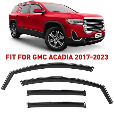 Protectores de lluvia viseras de ventilación pantalla para GMC Acadia 2017-2023 IMPERMEABLE Foto 1 de 4